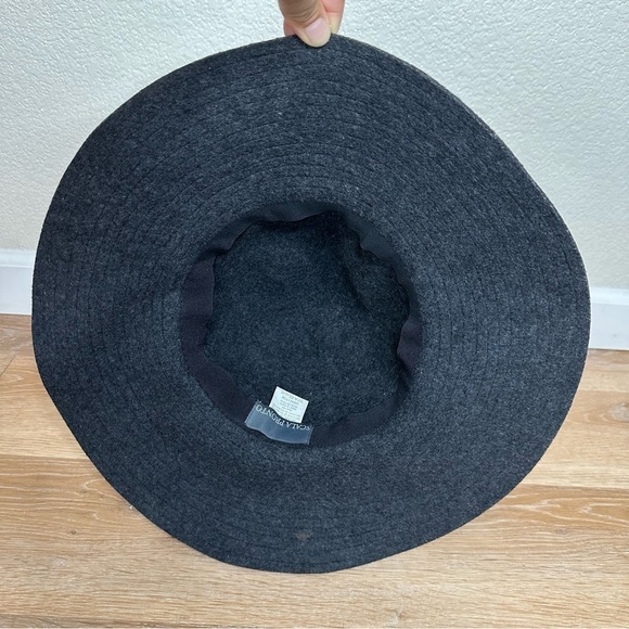 Scala Pronto 100% Wool Dark Gray Wide Brim Women's Hat - Picture 7 of 10